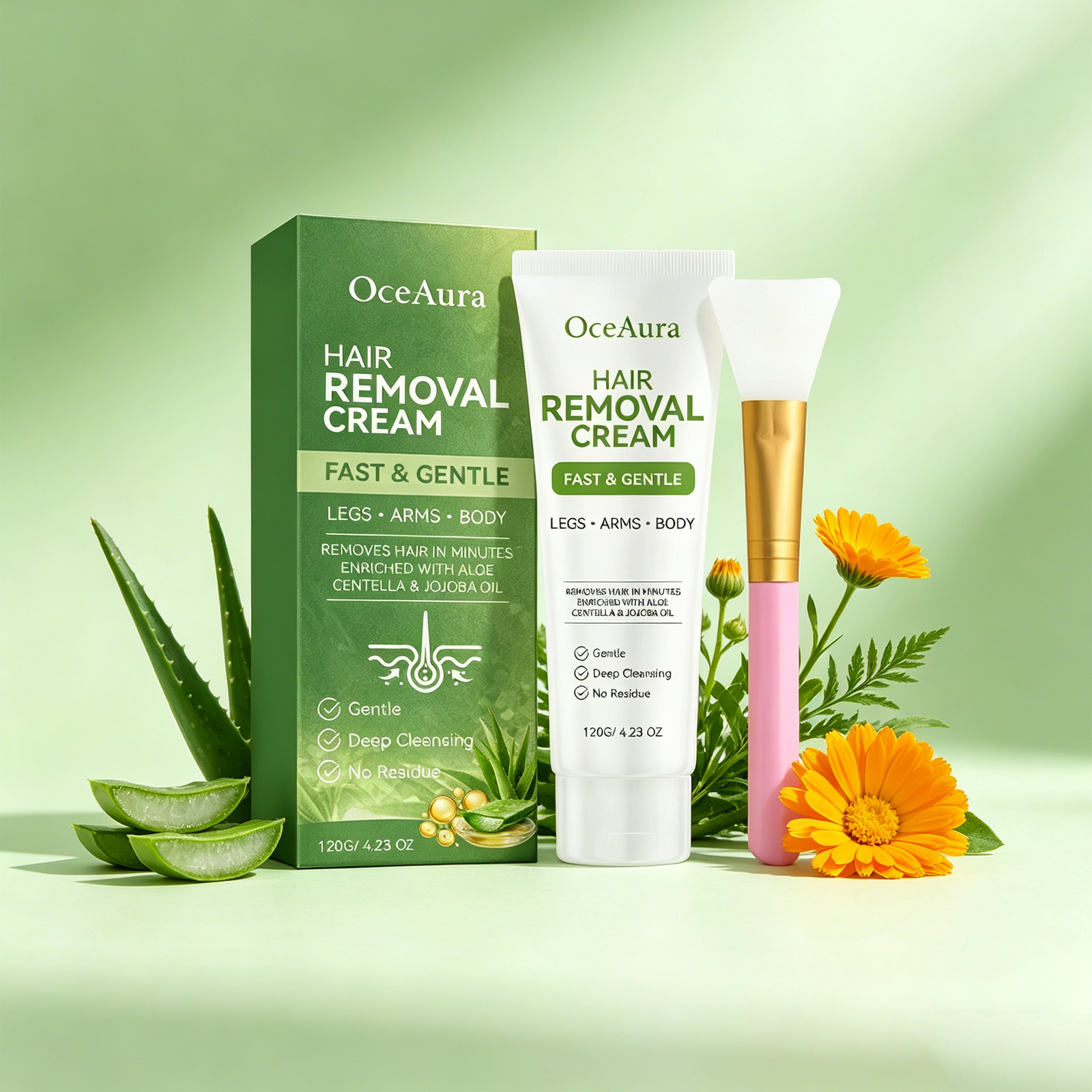 Hair Care With Aloe Vera - OceAura 1set Aloe Vera Gentle Hair