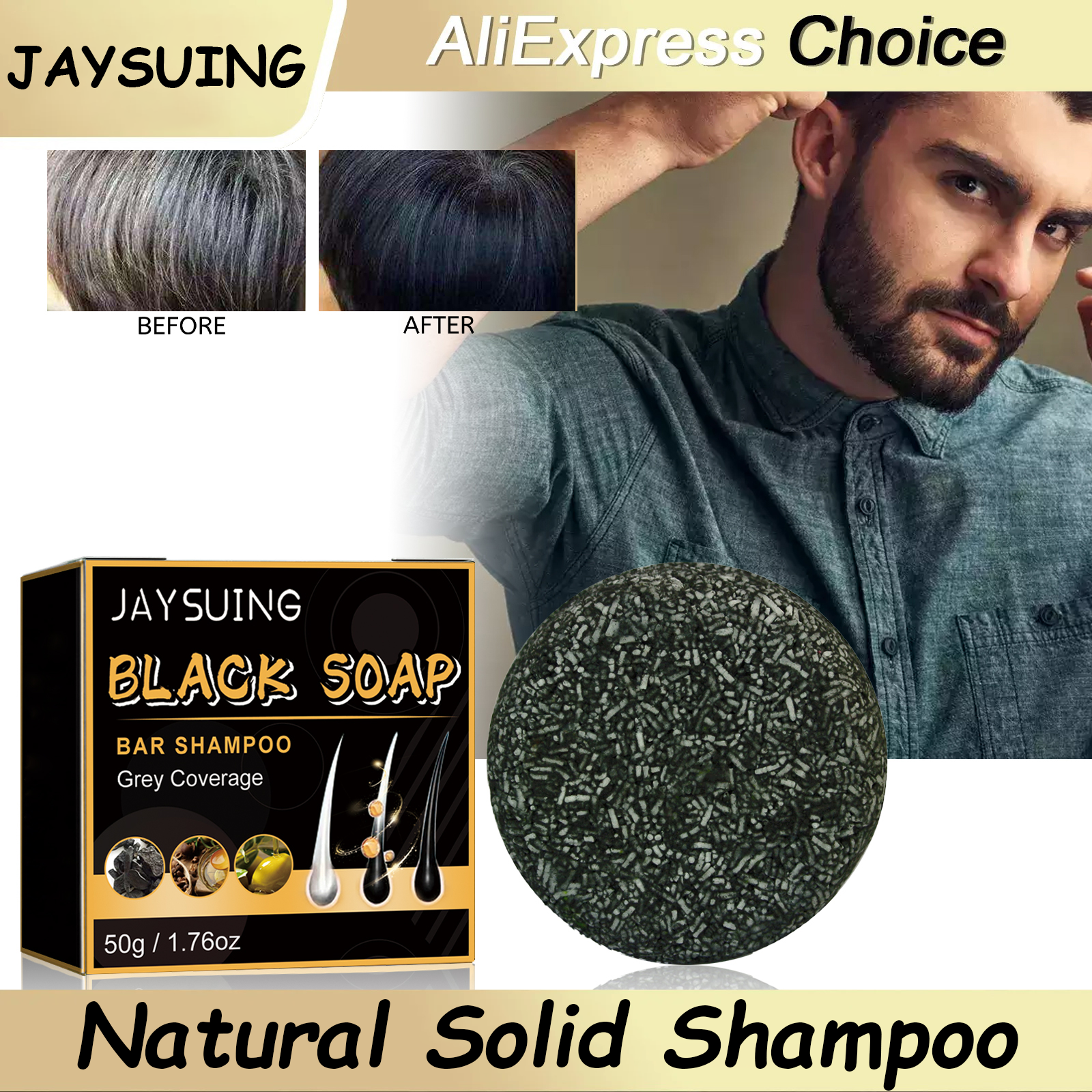Hair Care Pantene - Hair Shampoo Soap Polygonum Multiflorum Black