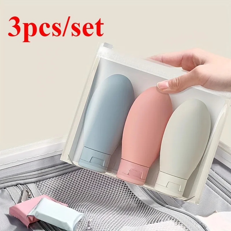 Dry Shampoo Travel - 3pcs/set Travel Refillable Cosmetic Containers 60ML