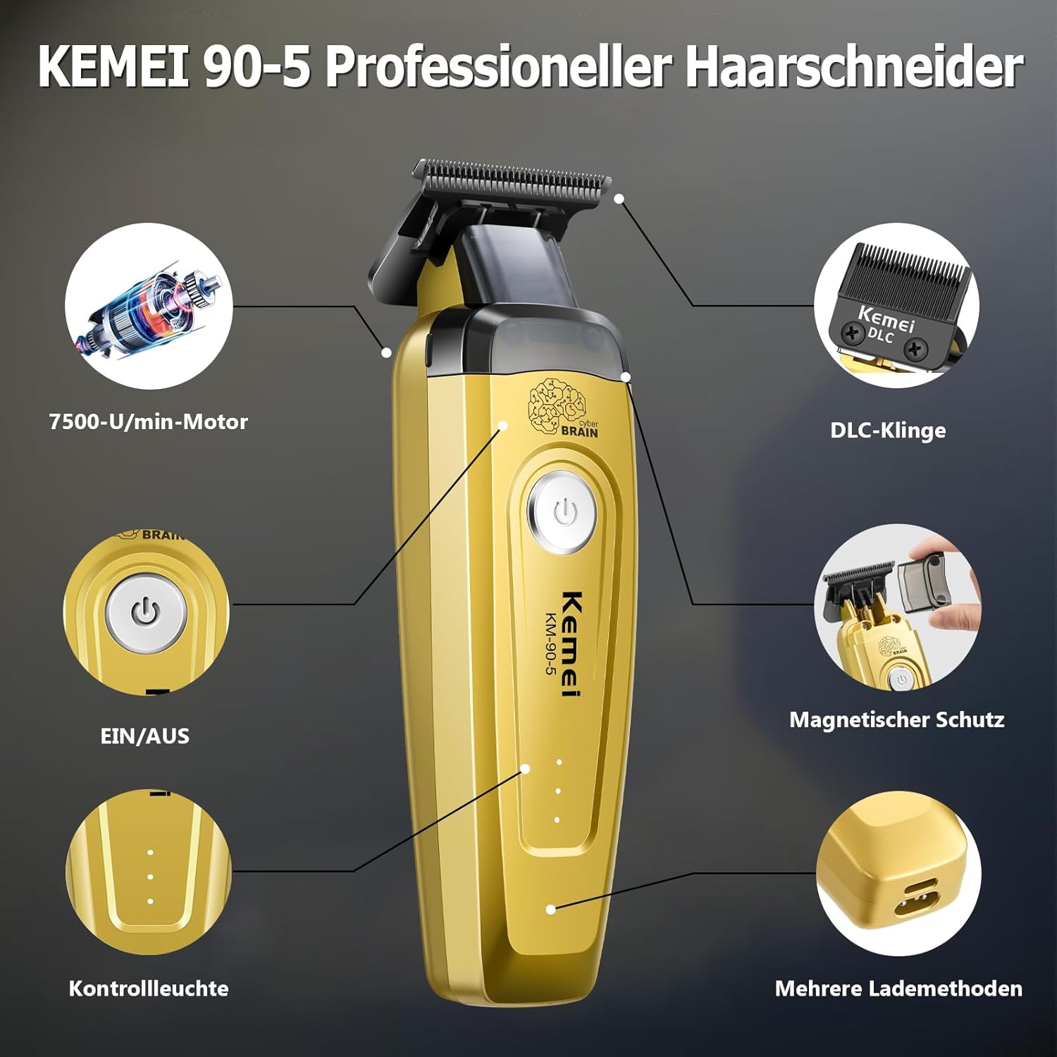 KEMEI Men's Hair Trimmer, Cord – Hair Care Clinic Bewertung und Preis