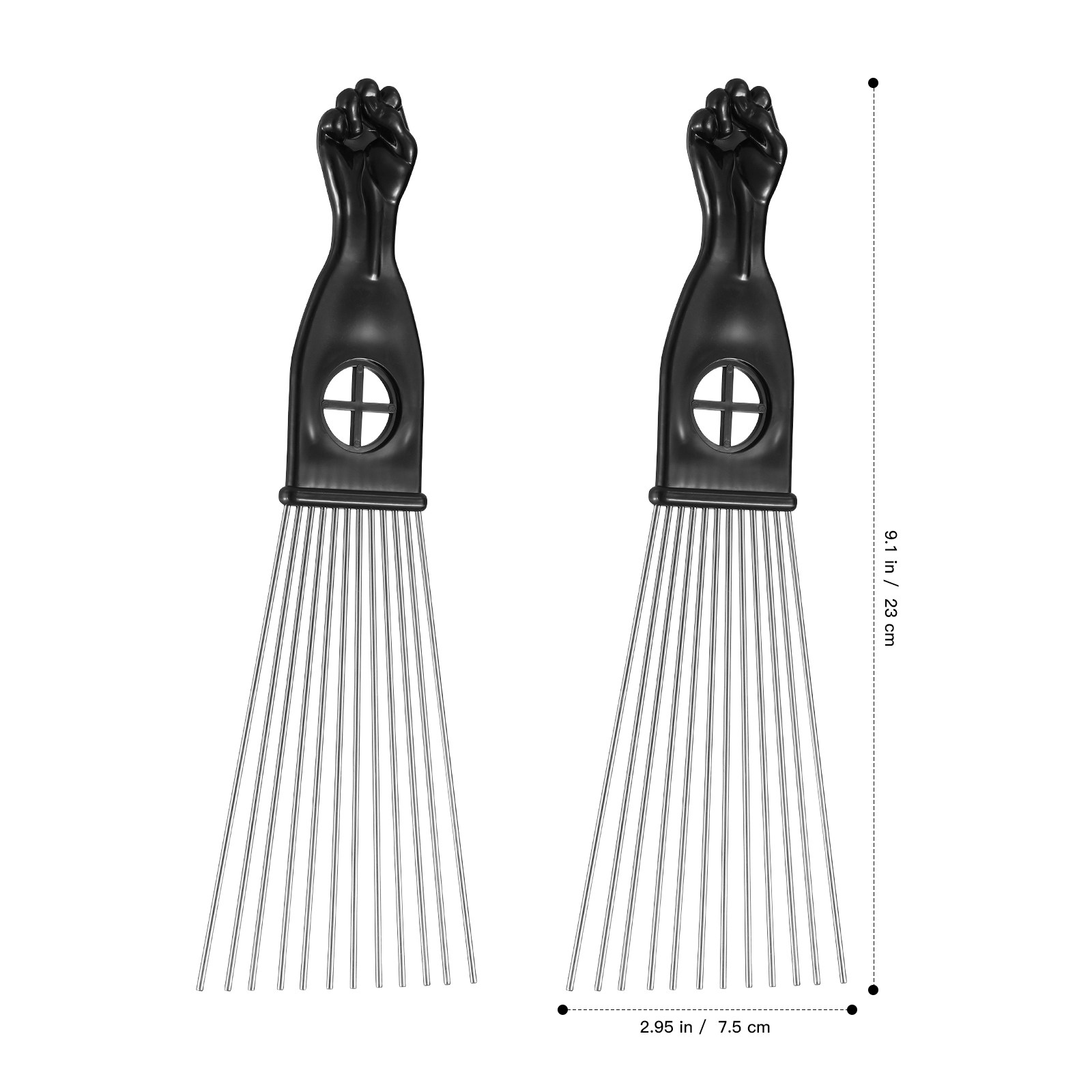 2pcs Steel Needle Hair Pick Co – Detangling Wide Comb Bewertung und Preis