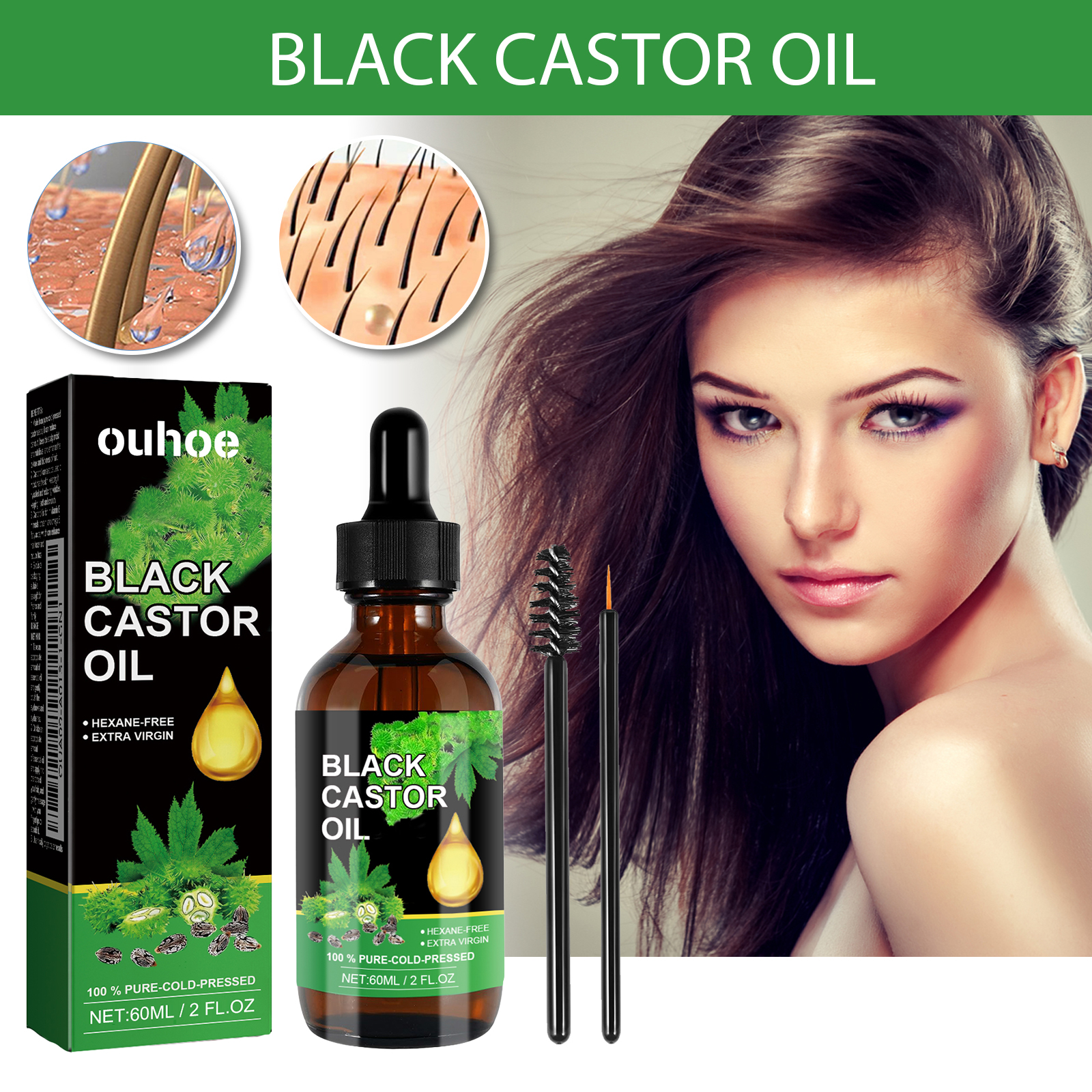 Black Castor Oil Nourishes Hai – Hair Care Korea Bewertung und Preis