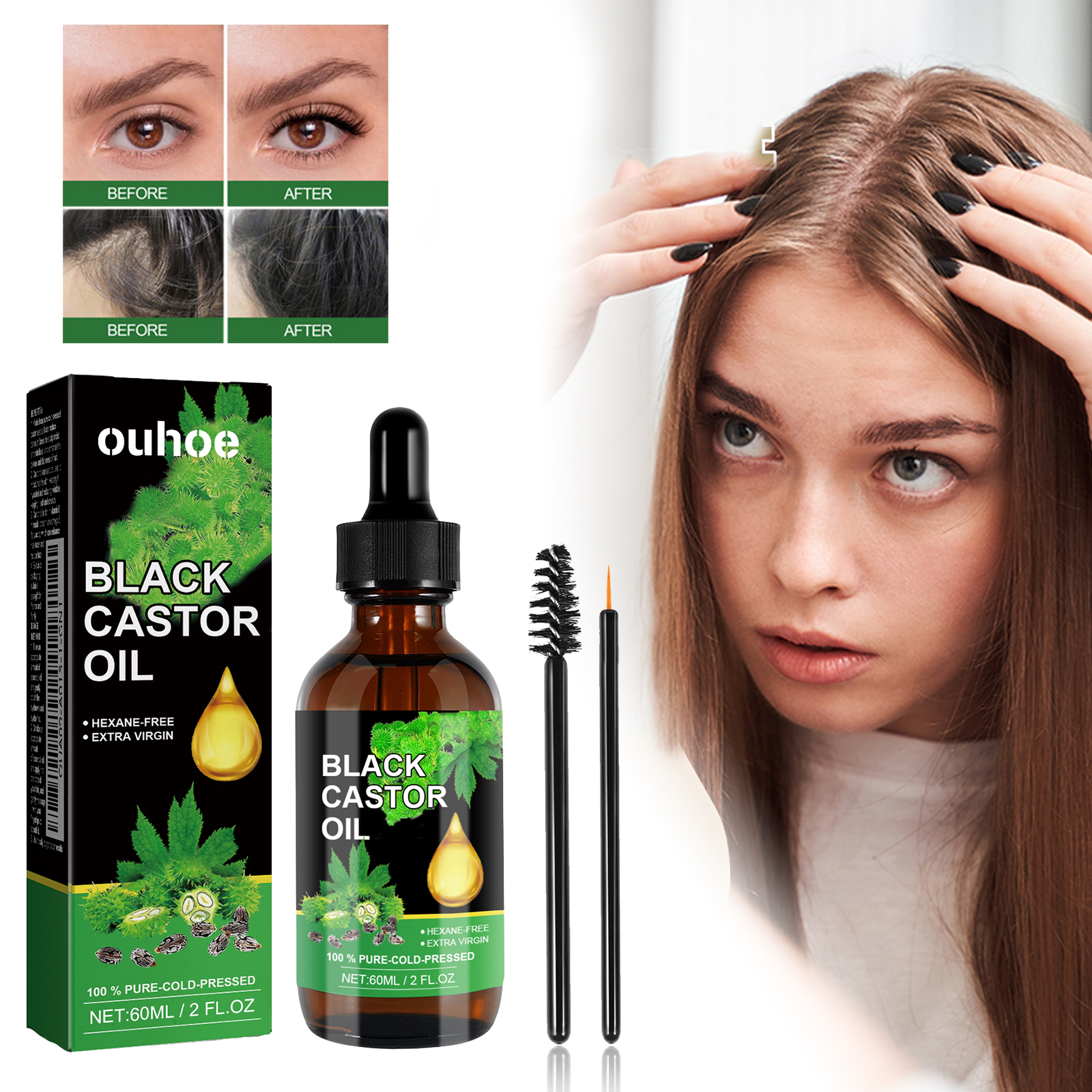 Black Castor Oil Nourishes Hai – Hair Care Korea Bewertung und Preis