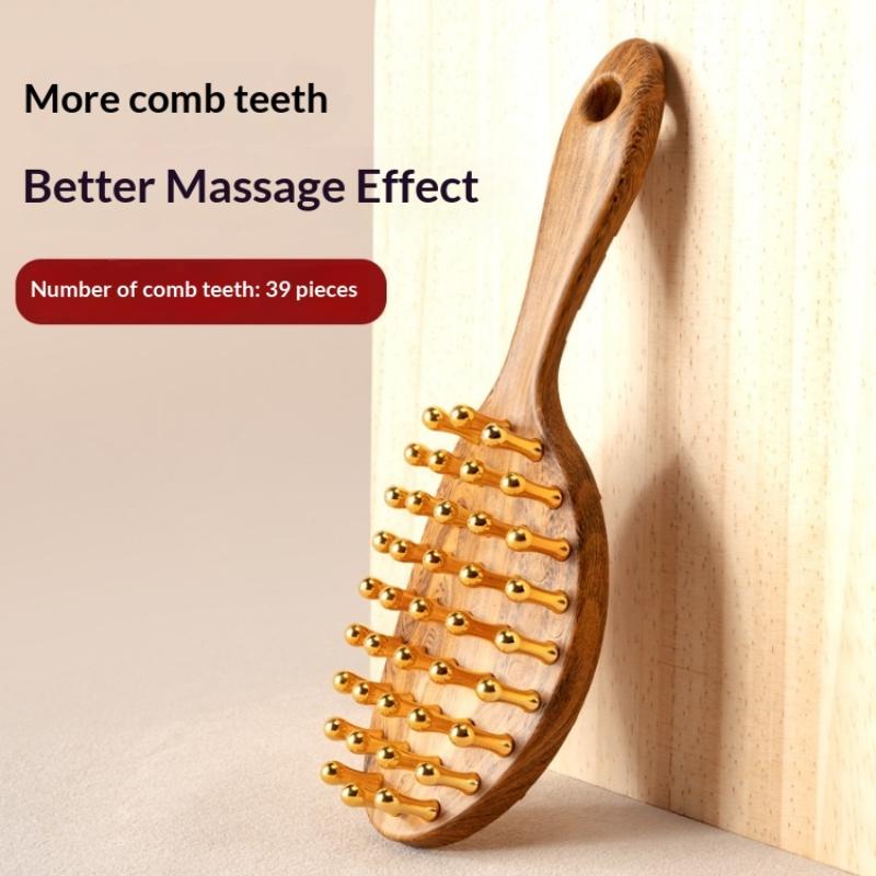 1PCS  Head Copper Tooth Massag – Detangling Wide Comb Bewertung und Preis