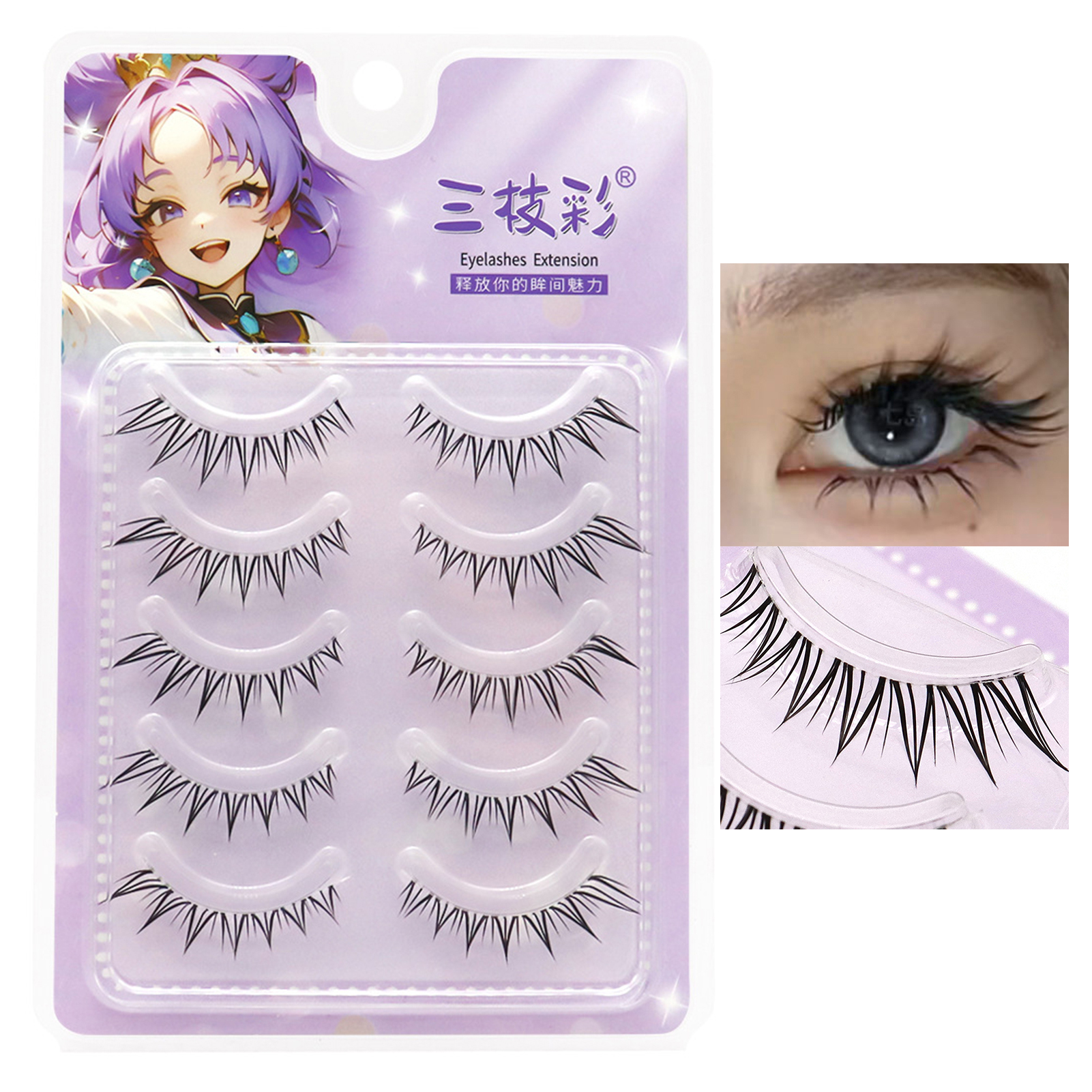 5pair Foxes False Eyelashes Fu – Hair Care Korea Bewertung und Preis