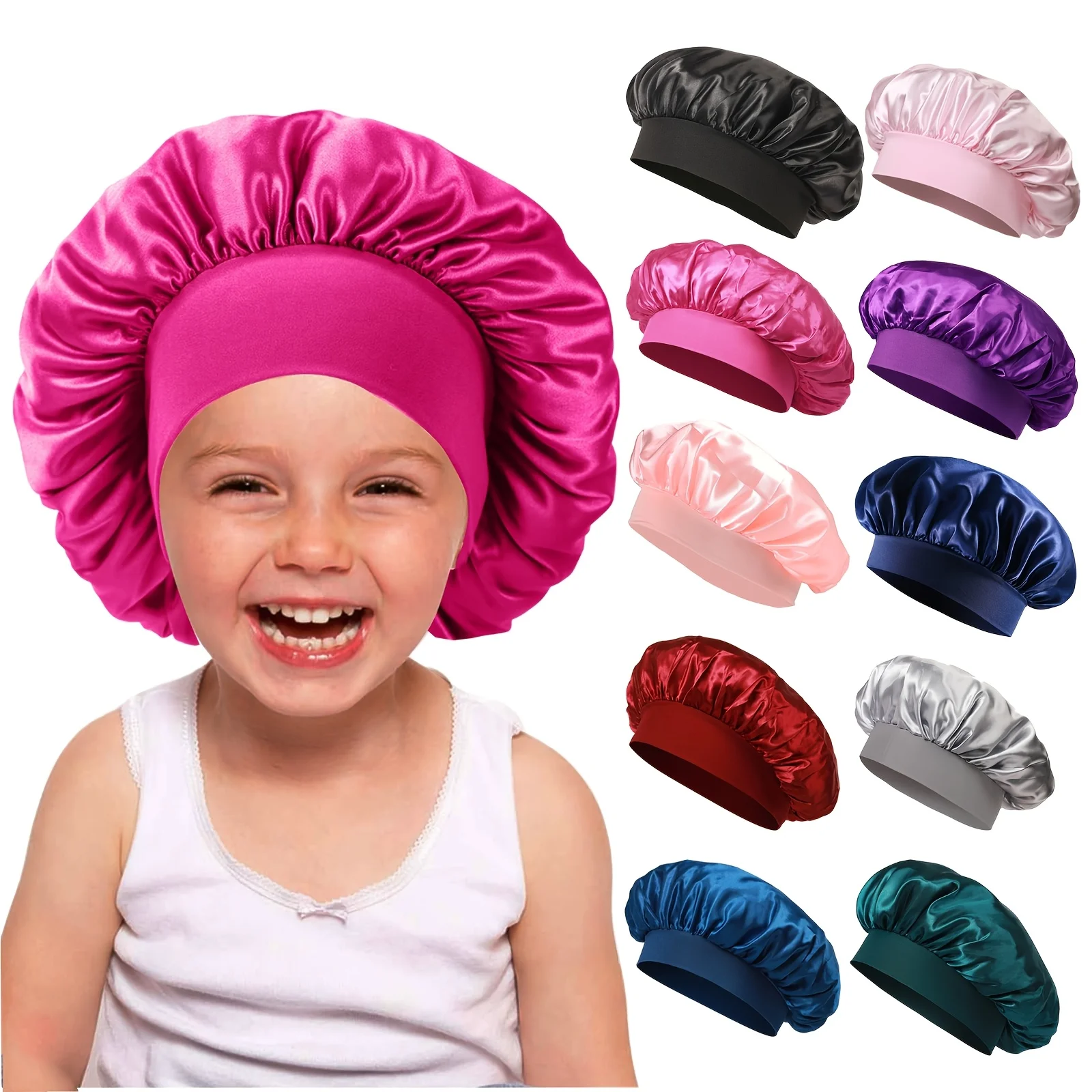 1pc Satin Bonnet Breathable No – Hair Care For 5 Year Old Girl Bewertung und Preis