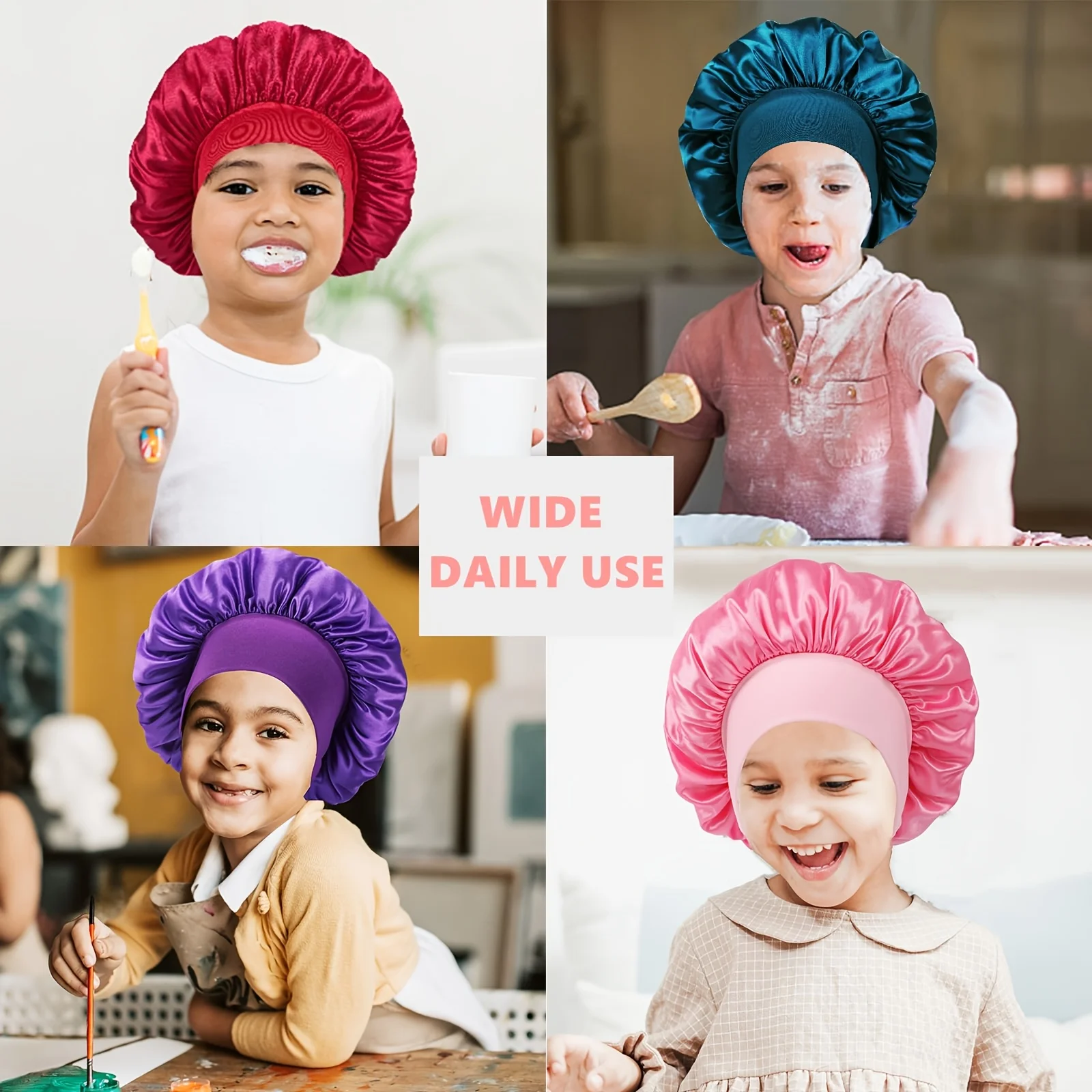 1pc Satin Bonnet Breathable No – Hair Care For 5 Year Old Girl Bewertung und Preis