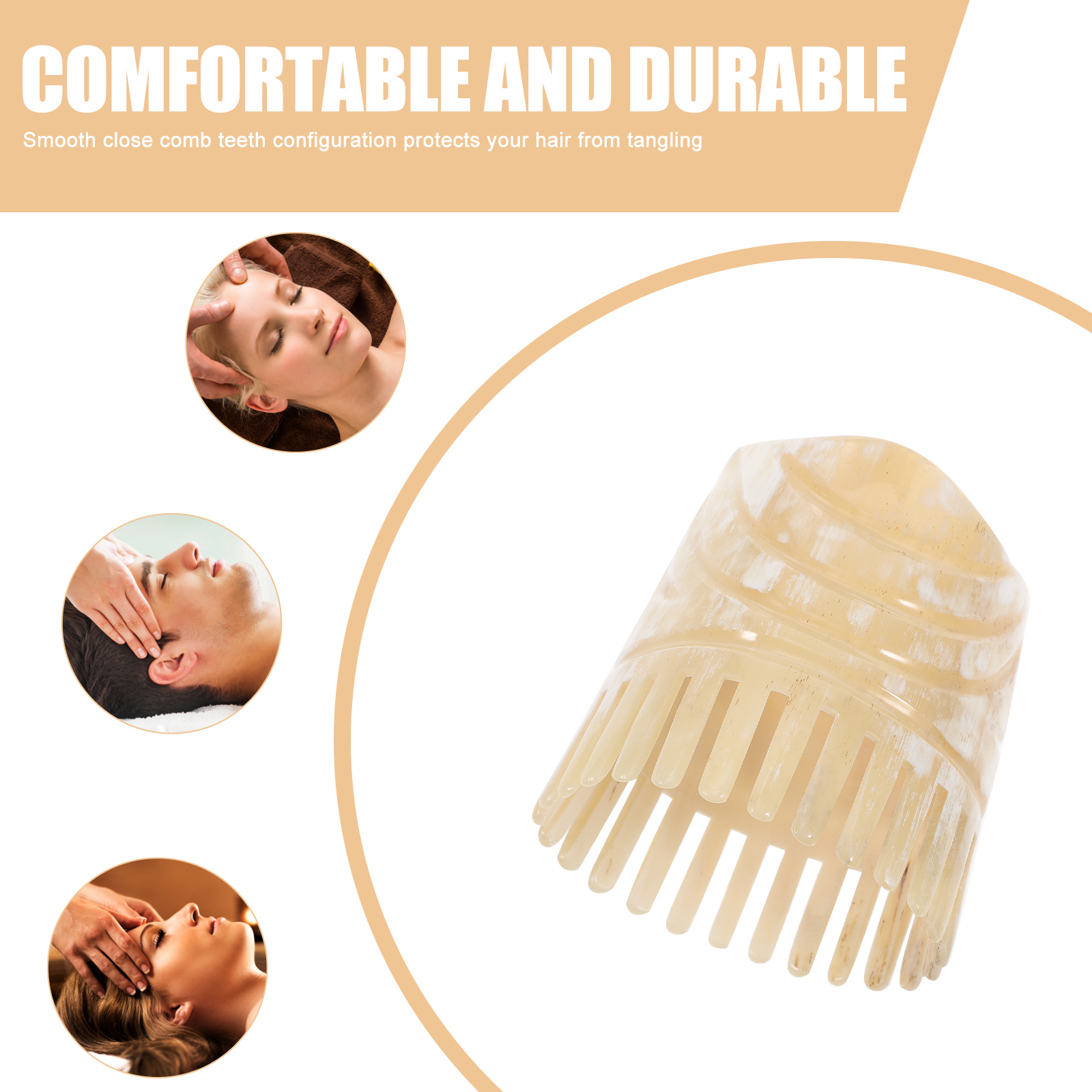 Portable Oxhorn Haircomb With  – Hair Care Tips Bewertung und Preis