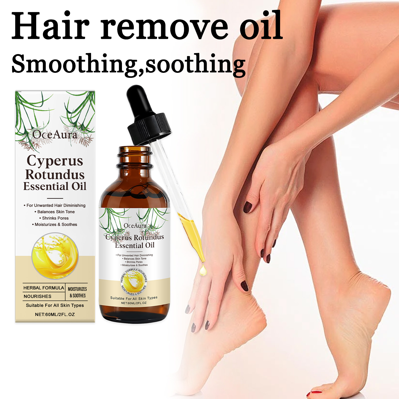 60ML Cyperus Rotundus Body Oil – Hair Care With Aloe Vera Bewertung und Preis