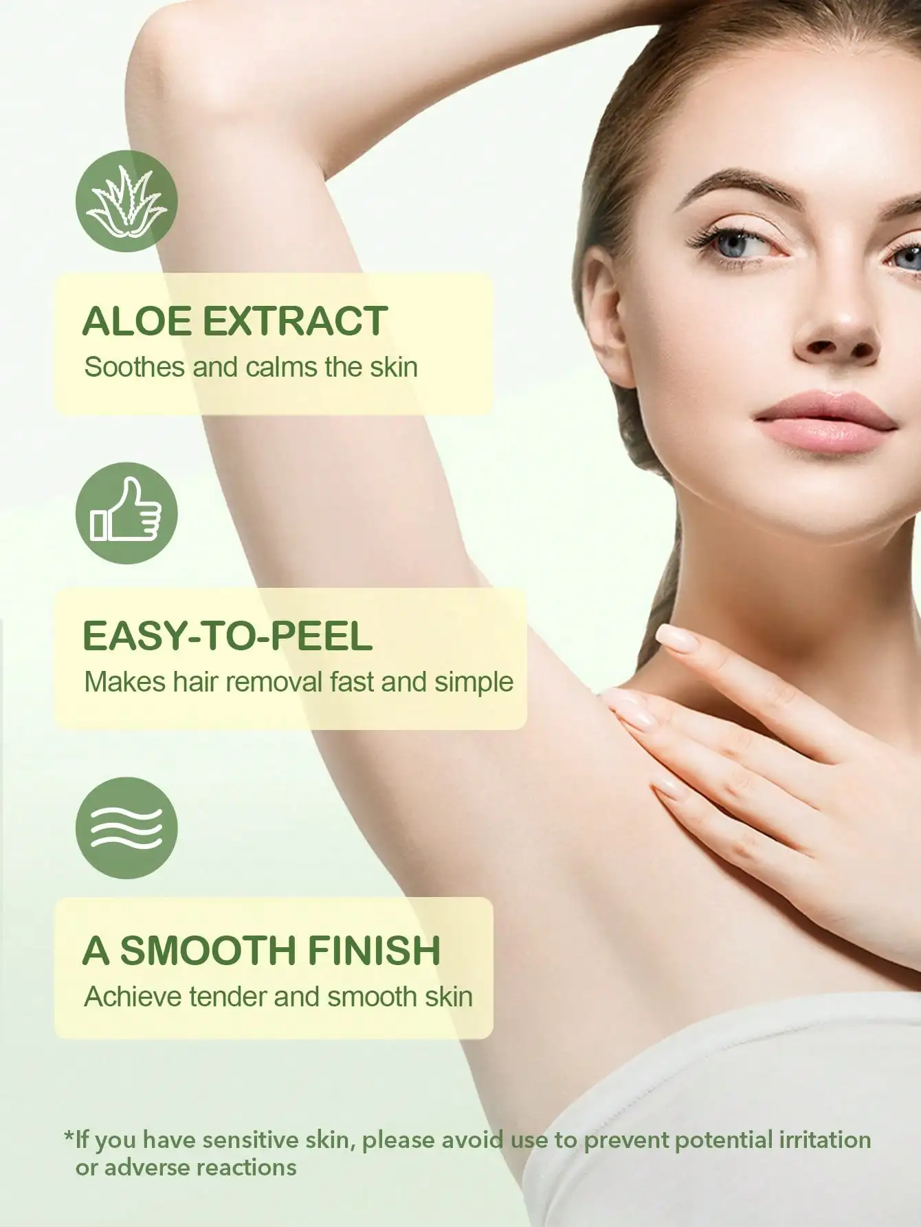 Aloe Vera Wax Strips, 10pcs, B – Hair Care With Aloe Vera Bewertung und Preis