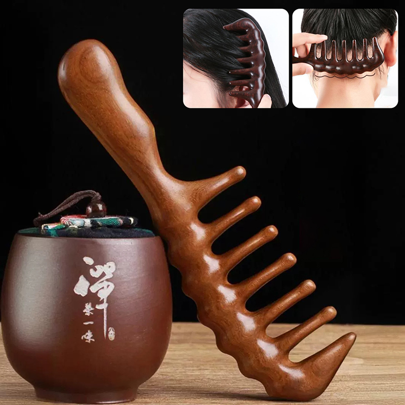 Natural Sandalwood Hair Combs  – Detangling Wide Comb Bewertung und Preis