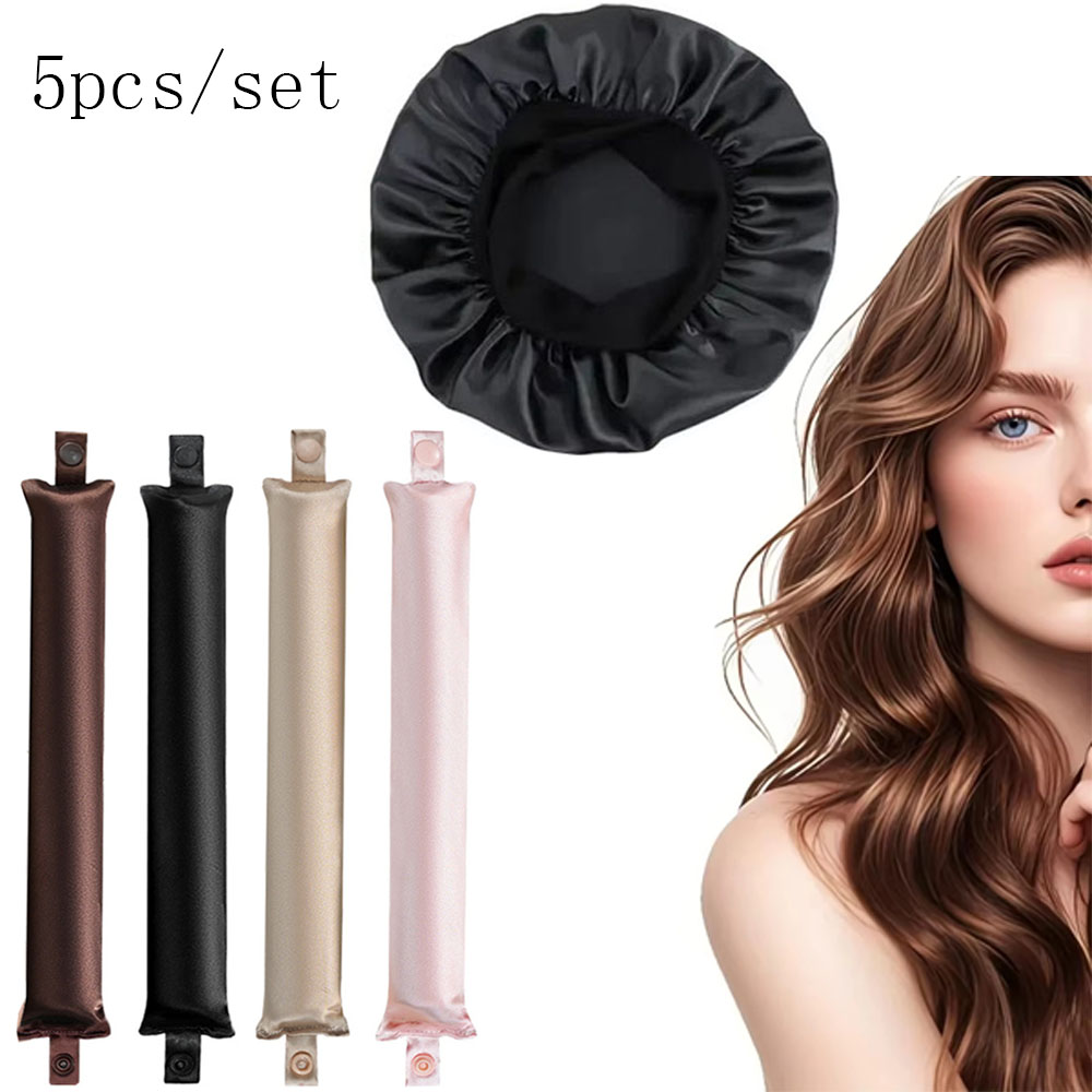 5pcs Heatless Curling Rod Set  – Hair Roller Set Flexi Bewertung und Preis