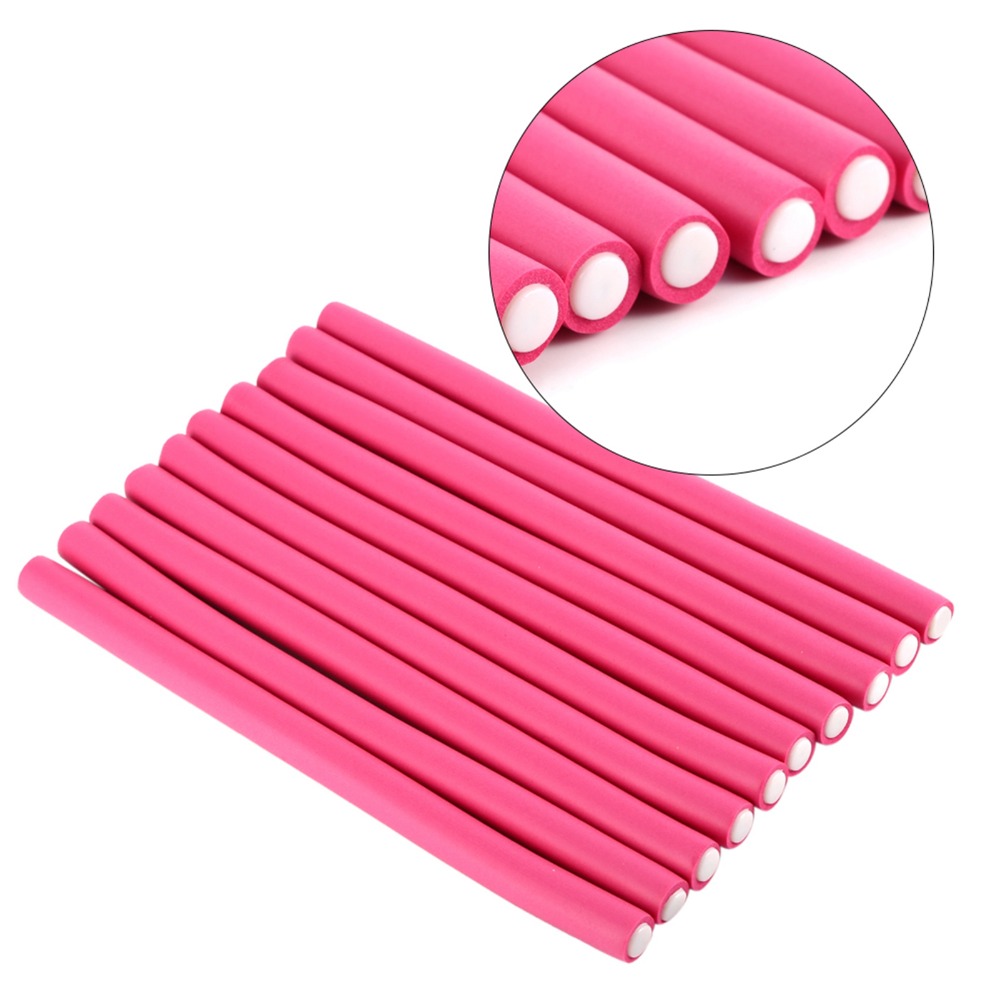 10Pcs/Set Soft Foam Soft Hair  – Hair Roller Set Flexi Bewertung und Preis