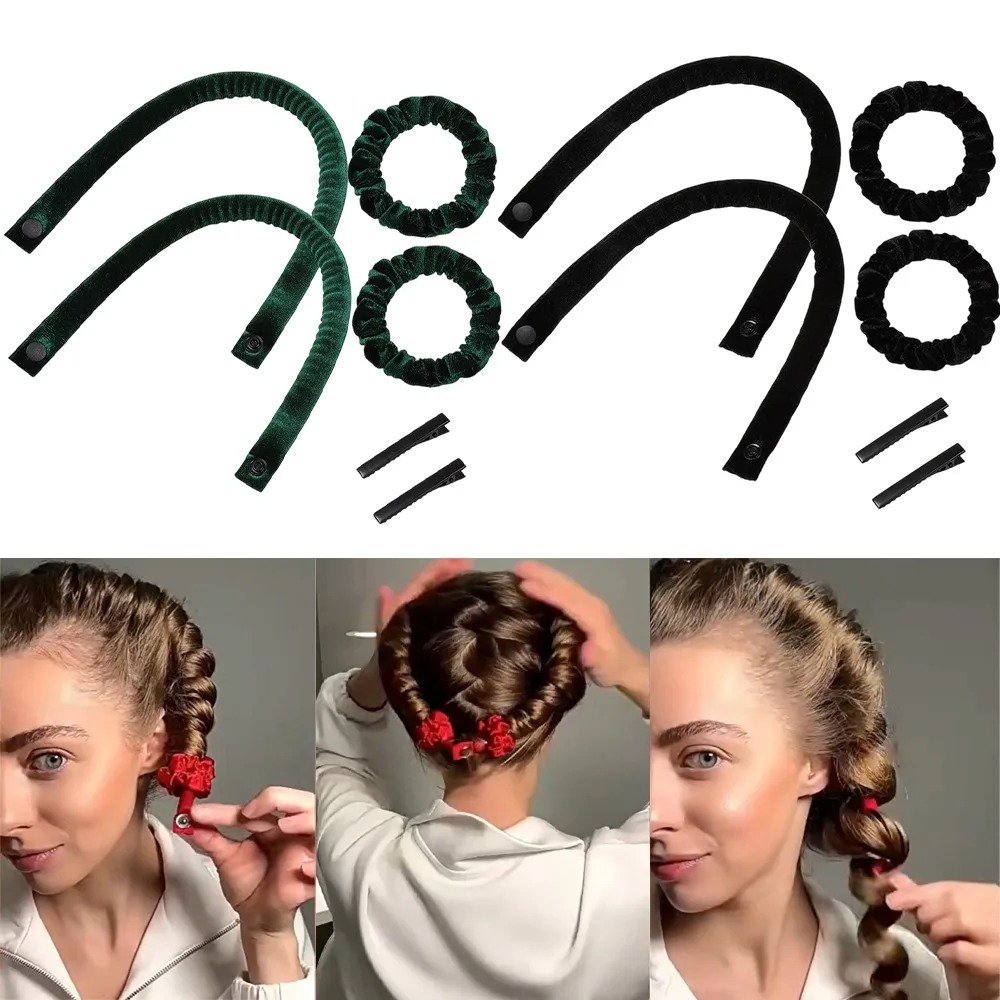 6Pcs Heatless Curling Rod Set  – Hair Roller Set Flexi Bewertung und Preis