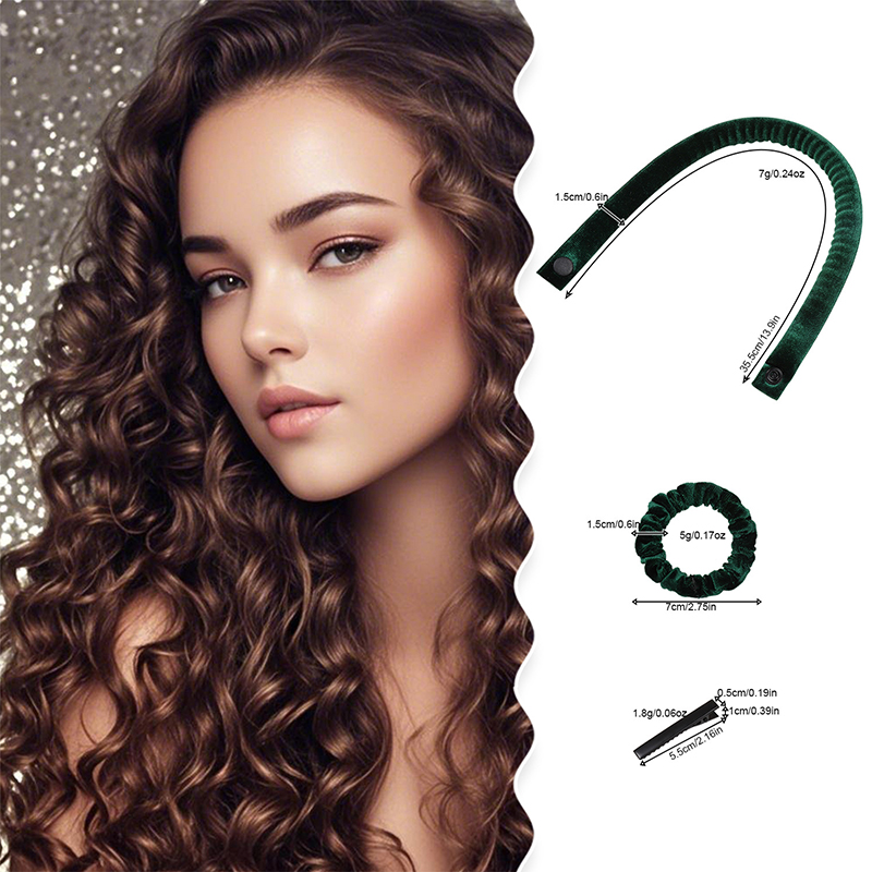 6Pcs/Set 35cm Long Soft Fabric – Hair Roller Set Flexi Bewertung und Preis