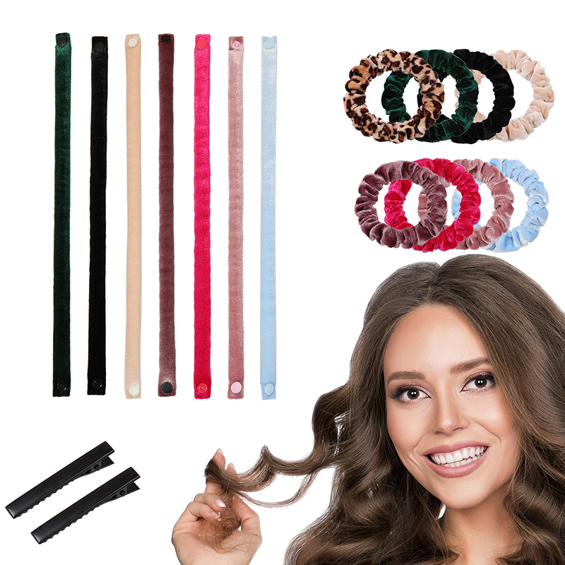 6Pcs/Set 35cm Long Soft Fabric – Hair Roller Set Flexi Bewertung und Preis
