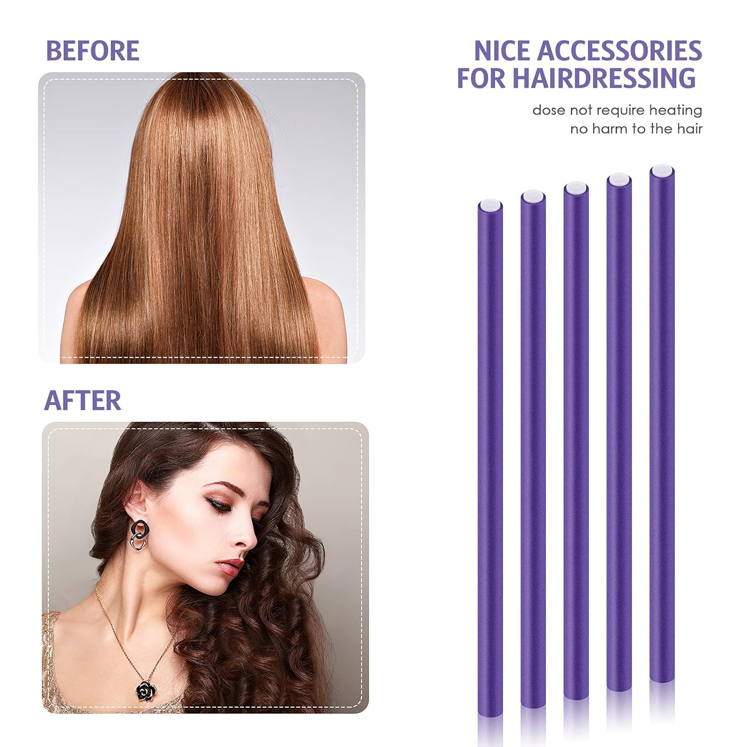 20 Pcs 9.4 Inch Flexi Rods Cur – Hair Roller Set Flexi Bewertung und Preis