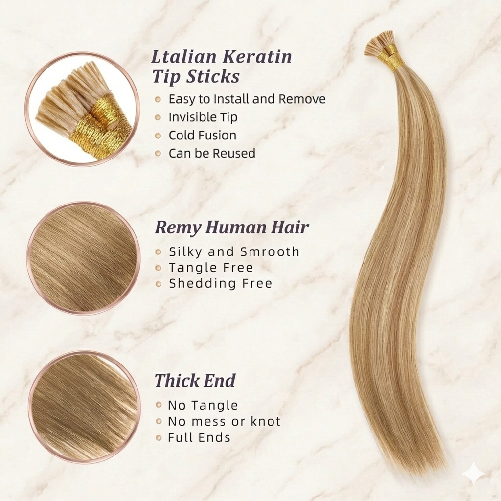 18inch Natural Remy I- Tip Hum – Hair Care Tips Bewertung und Preis